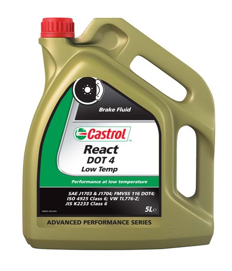 Купить CASTROL - 15038F Синтетическая тормозная жидкость React Low Temp, 5л